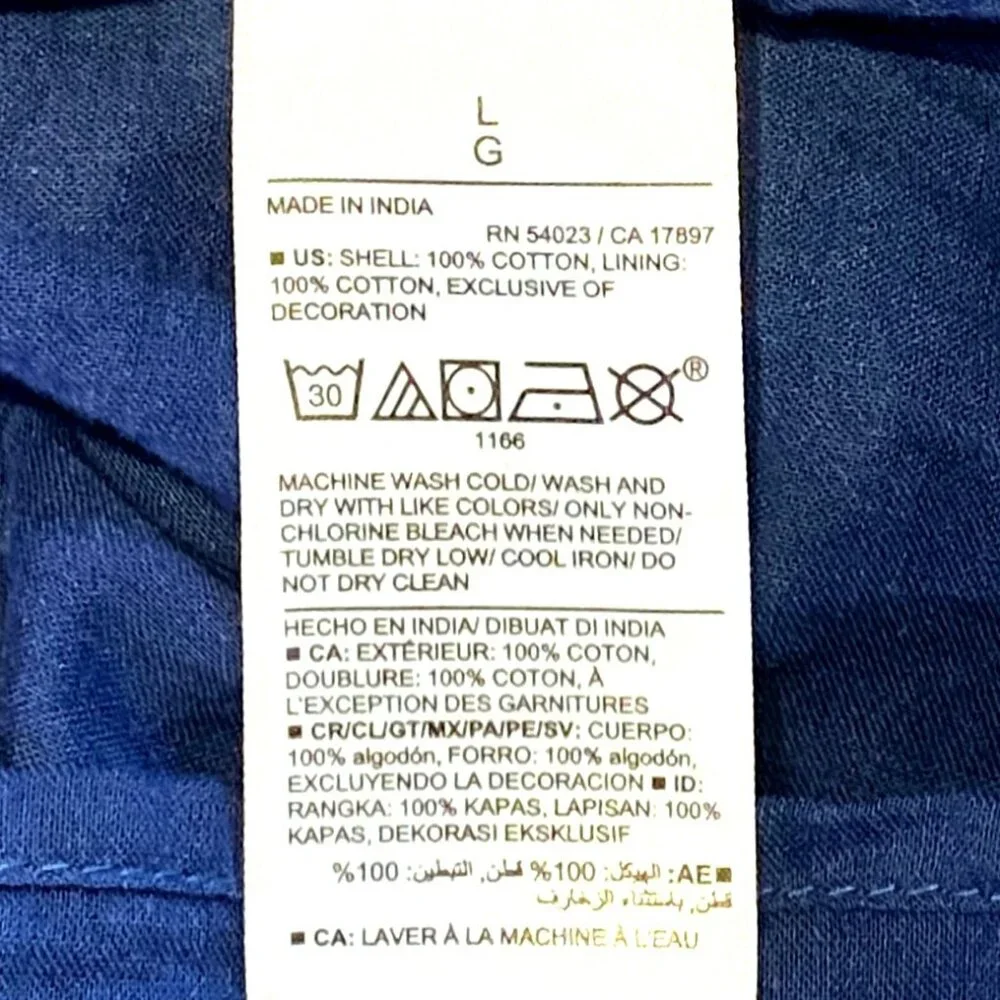 Old Navy Sleeveless Tasseled Navy Colorblock All-Day Maxi Swing Dress Size L NWT - Picture 10 of 10